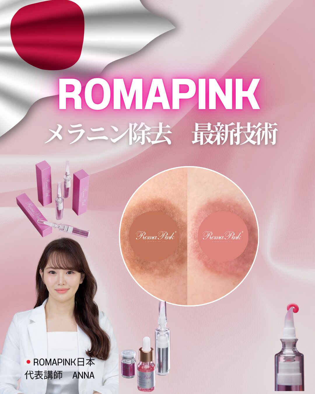 ROMAPINK メラニン除去イメージ